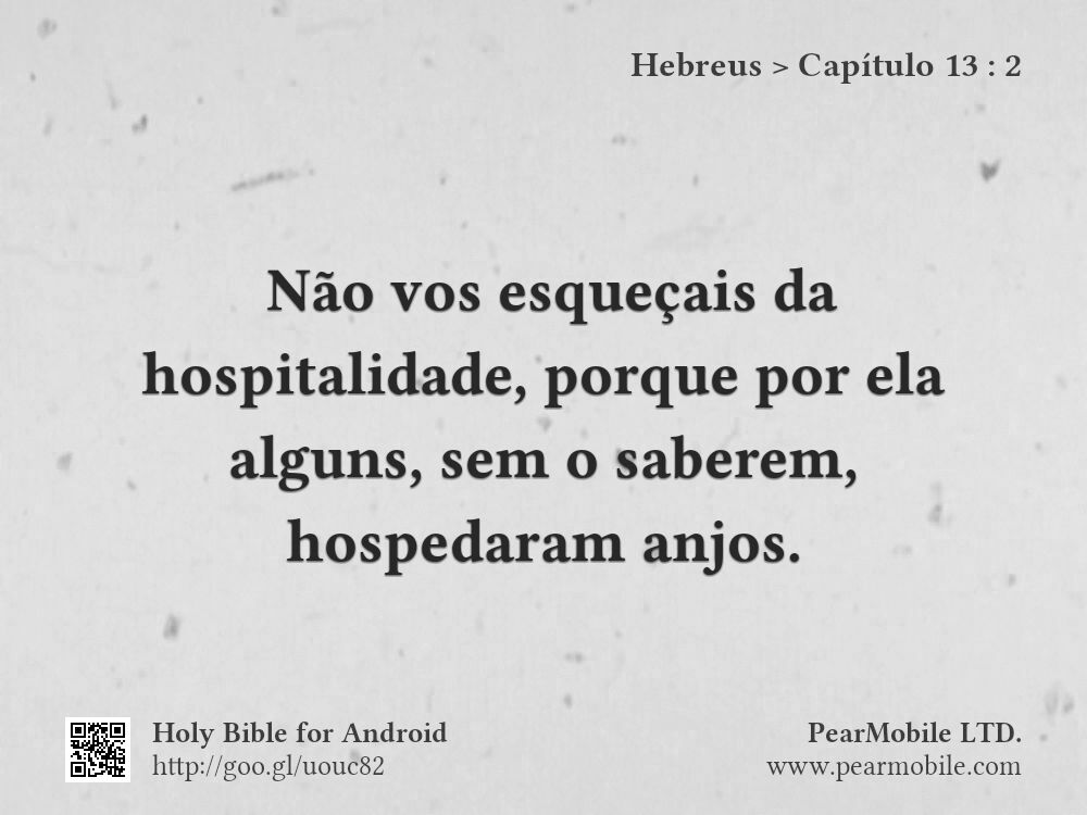 Hebreus, Capítulo 13:2